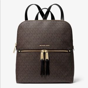 Michael Kors Logo Medium Backpack Brand New